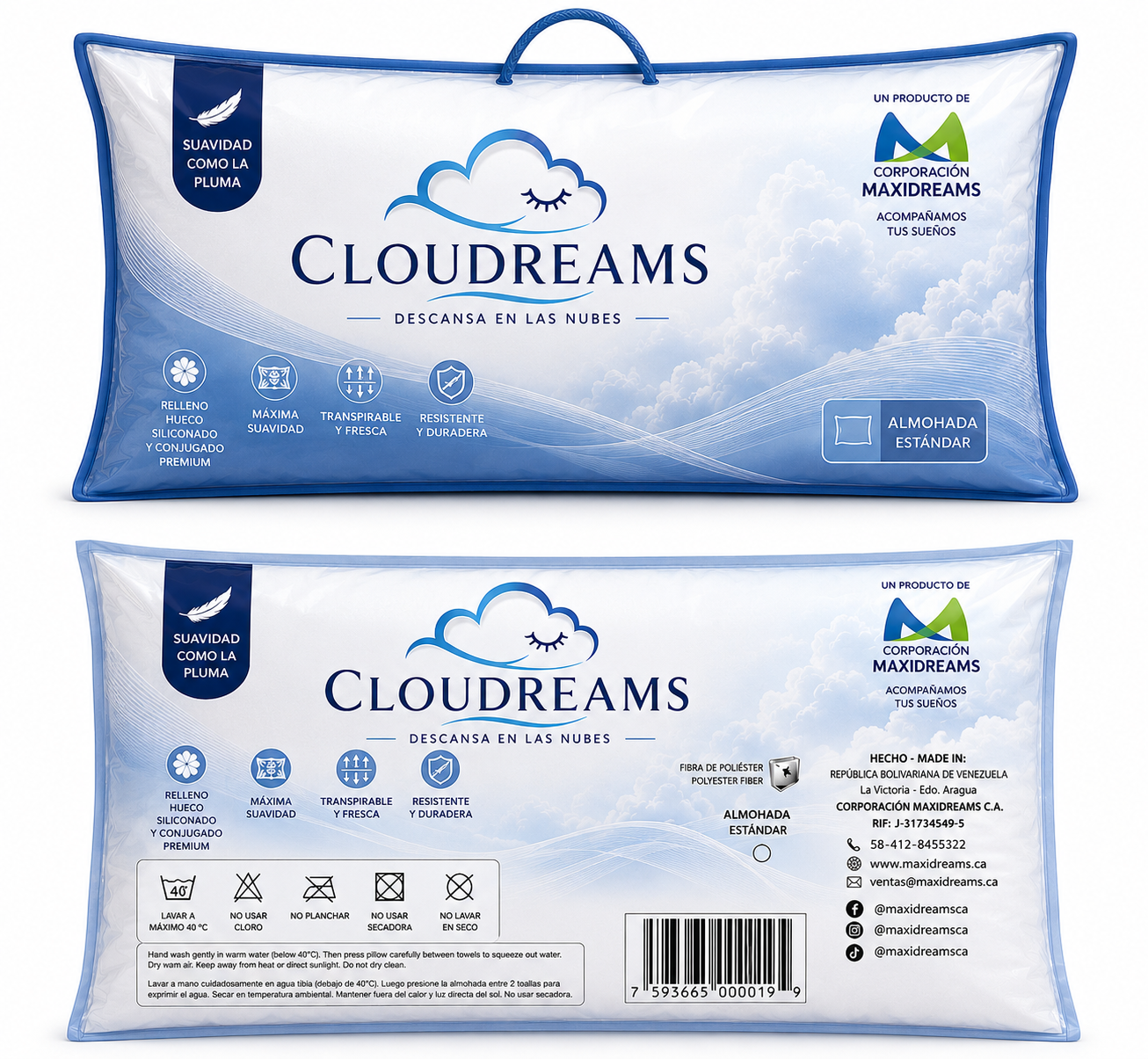 Empaque de la almohada CLOUDREAMS